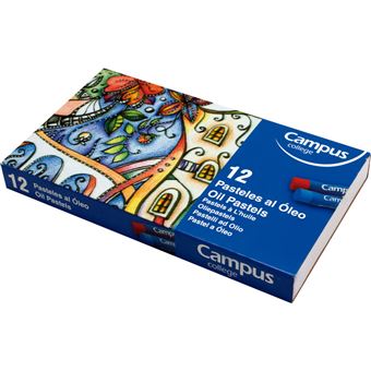 Lápis de Pastel a ÓLeo Pintura Campus - 12 Cores - 1
