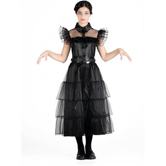 Disfarce Vestido de Baile Ciao Wednesday Addams | Tamanho M - 1