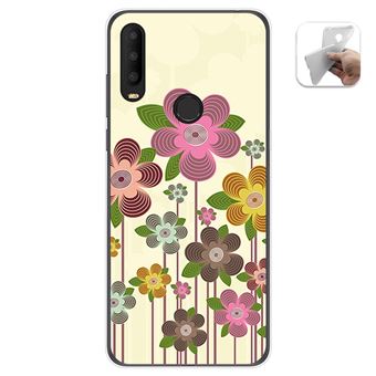 Capa Tumundosmartphone de Gel TPU para Alcatel 3X 2020 desenhos de design de florescimento de primavera - 1