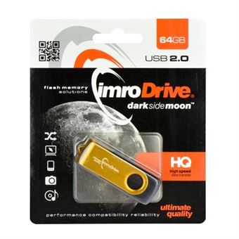 Pendrive Imro 128GB - Dourado - 1