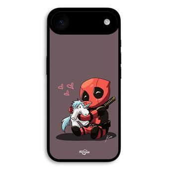 Capa Maniacase para iPhone 17 Air | Bebé Deadpool com Unicórnio - 1