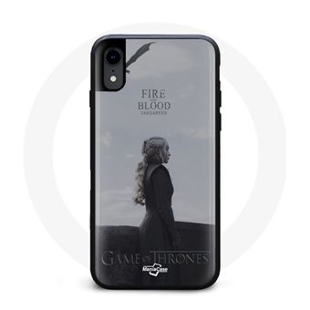 Capa Maniacase para Iphone XS Game Of Thrones Temporada 8 Daenerys Targaryen Feu Esang Le Trône de Fer Logotipo Cinzento - 1