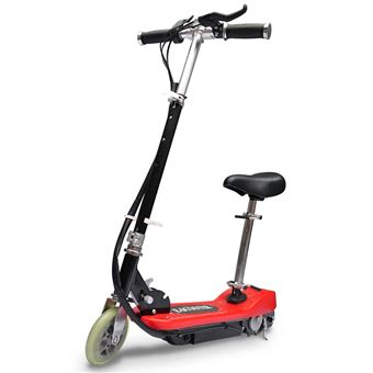 Trotinete/scooter elétrica com assento vidaXL | 120 W vermelho - 1