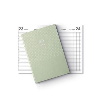 Agenda Diária A5 2026 Firmo Super Spot Verde Oliva - 1