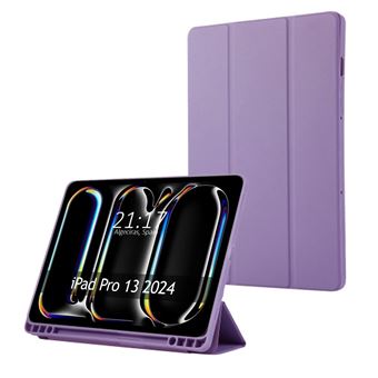 Capa TUMUNDOSMARTPHONE flip inteligente para Apple iPad Pro 2024 13 (M4) | Roxo - 1