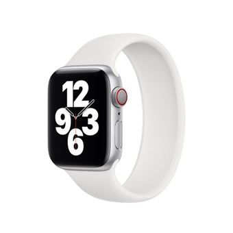 Bracelete Silicone Solo G4M para Apple Watch Series SE - 40mm Pulso:142-158mm - Branco - 1