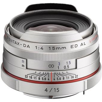 Pentax HD DA 15mm F4 ED AL Limited SLR Grande angular Prateado