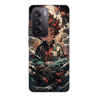 Capa Maniacase para Oppo Reno 12 5G | Demon slayer Tanjiro anime manga - 1