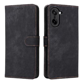 Capa ZURSANA para OnePlus Ace 5 Racing 5G | Pele Sintética | Fecho Magnético | Compartimento para Cartões com Bloqueio RFID | Preto - 1