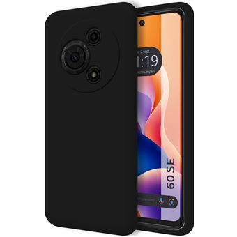 Capa Tumundosmartphone de silicone líquido ultramacio para TCL 60 SE | Preto - 1