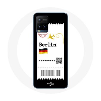 Capa Maniacase para paravivo Y21S 2021 / Y21 2021 Bilhete de Avião Berlim - 1