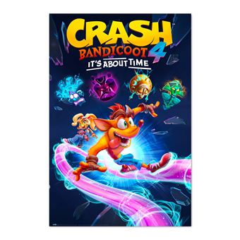 Cartaz Crash Bandicoot It's About Time - Erik Editores - 1
