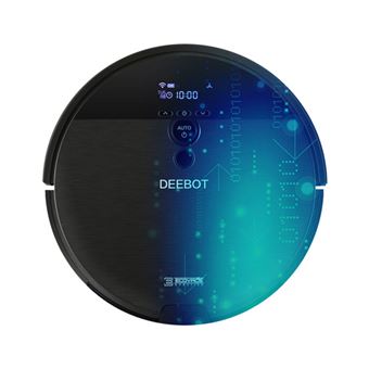 Aspirador Robot Ecovacs DF45 | LCD HEPA Giroscópio | 0.75 L | Totalmente Automático | Inteligente | Anticolisão Infravermelha - Preto - 1