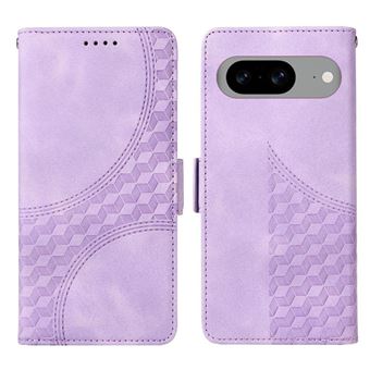 Capa FLOODKING para Google Pixel 8 | Design Acolchoado | Couro PU Premium | Roxo - 1
