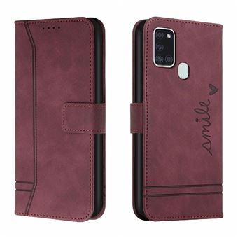 Capa ZURSANA para Samsung Galaxy A21S | Pele PU | Magnética TPU | À Prova de Choque | Vermelho - 1