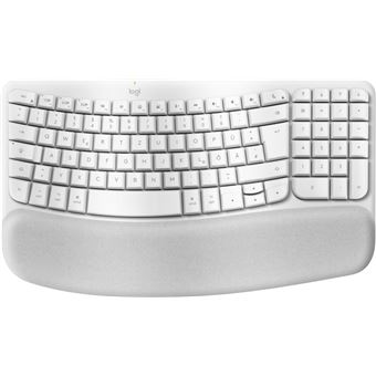 Teclado Wireless Logitech Wave Keys for Mac | Idioma: Alemão | Branco - 1