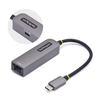 Cartão de Rede StarTech.com 1GPD3-USB-C-ETHERNET | Cinzento - 1