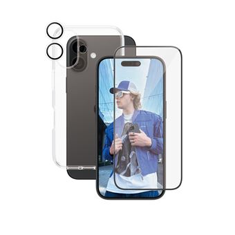 Protetor de Ecrã para Telemóvel PanzerGlass PanzerGlass® | CARE by PanzerGlass® Flagship 3-in-1 Bundle iPhone 16 | Transparente - 1