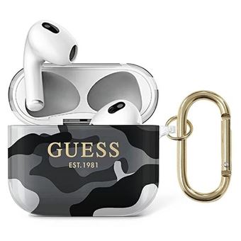 Capa Original TPU Guess Camuflagem Airpods 3 Preto - 1