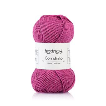 Fio de Tricot Rosários 4 Corridinho | 50g | Rosa Forte 03 - 1