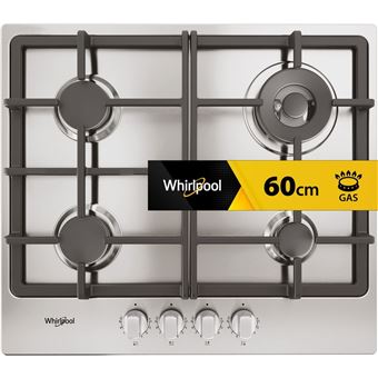Placa a Gás Whirlpool TGML 661 IX R | 58 cm | 4 Zonas | Aço inoxidável - 1