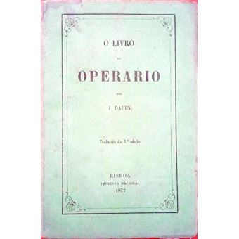 O livro do operario. - 1