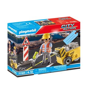 City Action Trabalhador da Construção com Máquina de Cortar Playmobil - 1