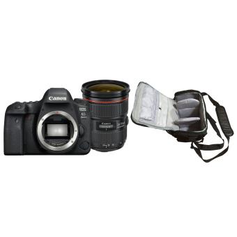 Câmara Reflex D-SLR Canon EOS 6D Mark II + Canon EF 24-70mm f/4L IS USM + Bolsa de Transporte Profissional - 1