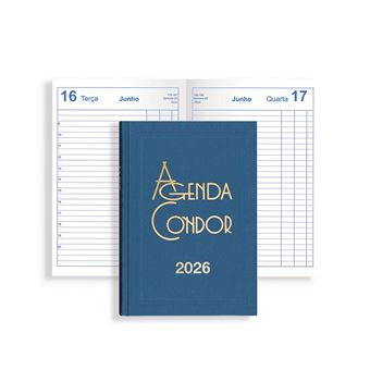 Agenda Diária A5 2026 Firmo Condor Azul - 1