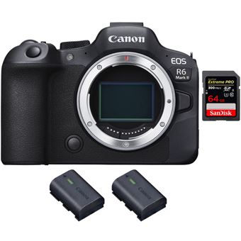 Canon EOS R6 Mark II ( R6II ) + 1 SanDisk 64GB Extreme PRO UHS-II 300 MB/s + 2 Canon LP-E6NH + PDF 20 Técnicas para Melhorar as suas Fotografias - 1