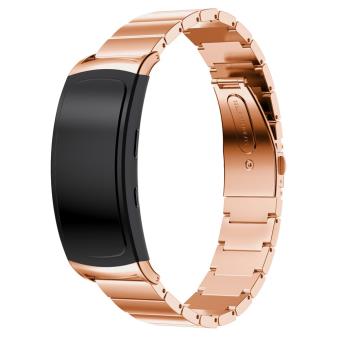 Bracelete em Aço Inoxidável 316L tirante com loop do acelerador para marcha Samsung aplicar 2 SM-R360 - Rosa de Ouro - 1