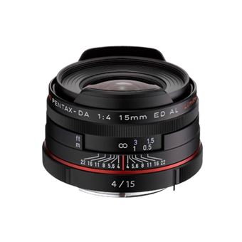 Pentax HD DA 15mm F4 ED AL Limited SLR Grande angular Preto