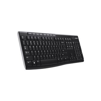 Teclado Wireless Logitech K270 | Idioma: Inglês UK | Preto - 1