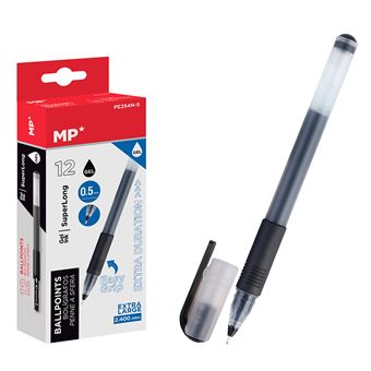 Pack 12 Canetas de Gel DAM | Ponta 0.5 mm | Preto - 1