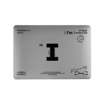 Capa Luckybutterfly para Macbook Air (M4) A3240 | Padrão Personalidade Tipo I | Prateado - 1