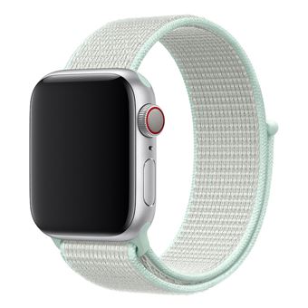 Pulseira de nylon de Substituição WISETONY para Apple Watch Series 4 40mm/Series 3/2/1 38mm Verde claro - 1