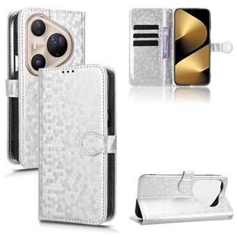 Capa FOXDOCK para Huawei Pura 80 Ultra | Fecho Magnético | TPU Macio | Compartimentos para Cartões | Prata - 1