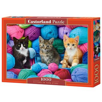 Puzzle Castorland Kitten, Animal Kittens in Yarn Store | 1000 Peças - 1