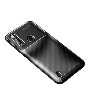 Capa Antiimpacto Rugged Carbon para Moto G8 Power Lite - Preto - 1