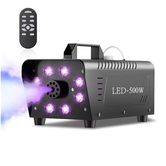 Máquina de Fumo togave | 500W | 8 LEDS | 13 Cores | 4 Modos com Comando - 1