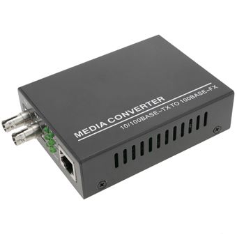 Conversor de Fibra Ótica BeMatik 100 Mbps Duplex St Monomodo RJ45 para 1310 25 km - 1