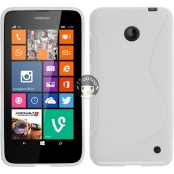 Capa Lmobile em Gel S Line para Nokia Lumia 630 / 635 Branco - 1