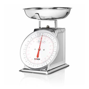 Balança de Cozinha Mecânica HAEGER Grandmother | 10Kg | 50g | Inox - 1