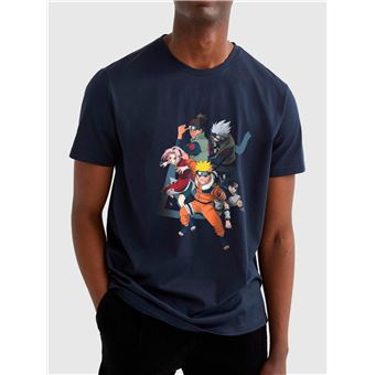 T-shirt Cotton Division Naruto  - Team Seven | L - Azul Marinho - 1