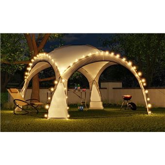 Tenda de Jardim Bc-elec HOPW-LED35G | Iluminação LED | Coletor Solar | 3.5x3.5 m - Cinzento - 1