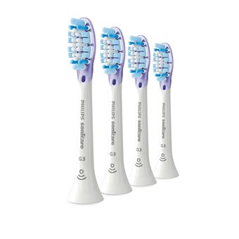 Cabeça de Escova de Dentes Philips G3 Premium Gum Care HX9054/17 Pack de 4 recargas brancas de escovas Sonicare | Branco - 1