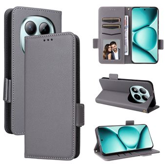Capa FOXDOCK para Xiaomi Redmi Note 15 Pro Plus 5G | Prova de Choque | Magnética| TPU | Suporte para Cartão | Cinza - 1