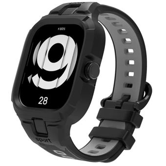 Pack 360 Capa Bracelete Robusto Antiimpacto para Redmi Watch 4 | Preto e Cinzento - 1