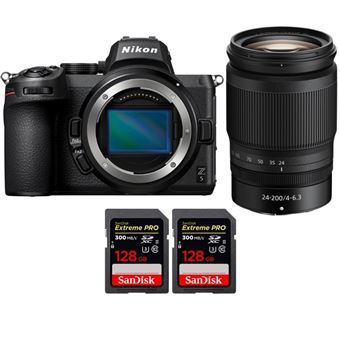 Nikon Z5 + Z 24-200mm f/4-6.3 VR + 2 SanDisk 128GB Extreme PRO UHS-II SDXC 300 MB/s + PDF 15 Técnicas para Melhorar as suas Fotografias - 1