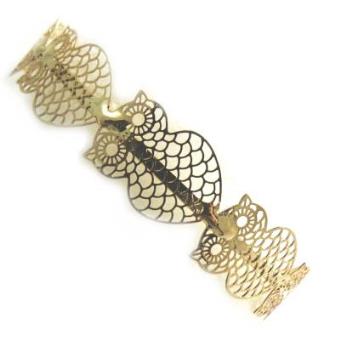 Pulseira ""Carmen"" - Dourado (coruja). - 1